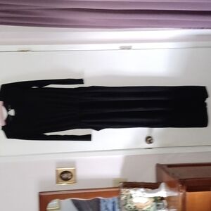 Basic Black Rayon Spandex Blend Jumpsuit